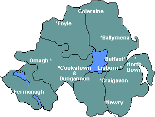 Northern Ireland Map of Local Groups.  May takes a few minutes to download